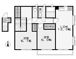 フロマージュ 2LDKの間取図画像