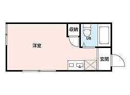 プレミアムバリュー生田 1Kの間取図画像