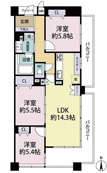 間取り：304000325448