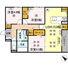 物件の間取り