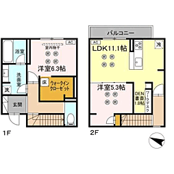 E・Virgo 2LDKの間取図画像