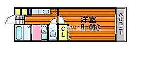 岡山県岡山市北区上中野2丁目（賃貸アパート1K・2階・30.00㎡） その2