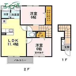 JR宇野線 迫川駅 徒歩4分 2階/-