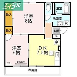 ビューラーＴ．Ｋ　Ｂ棟 1階