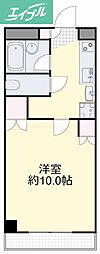 パストラルK 1Kの間取図画像