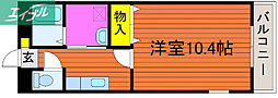 成和第6ビル 1Kの間取図画像