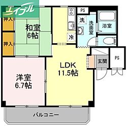 グランデュール高柳B棟 2階