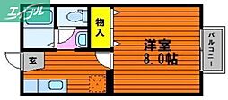 コンフォート 1Kの間取図画像