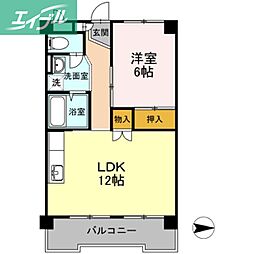 長瀬マンションI 2階/-