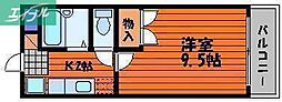 ウイスティリア 1Kの間取図画像