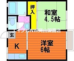 間取図画像 2K