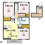 岡山市中区今在家 2階建 築2年のイメージ