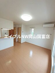 岡山電気軌道東山本線 東山・おかでんミュージアム駅駅 徒歩23分の賃貸アパート 2階1LDKのリビング/ダイニング