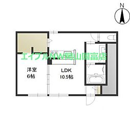 Gratia 1LDKの間取図画像