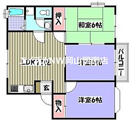 アヴェニール倉益A 3LDKの間取図画像