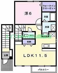 JR赤穂線 長船駅 徒歩1分 2階/-