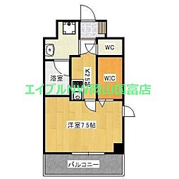 grandnoir 1Kの間取図画像