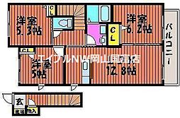ブランドール山崎参番館 3LDKの間取図画像