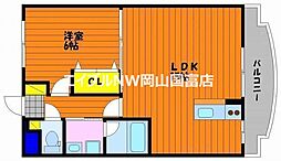 ローレル・コート西川原 1LDKの間取図画像