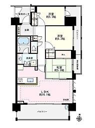 ライオンズ瑞江ファーストフォート 3LDKの間取図画像