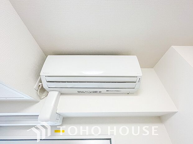 エアコンが備え付けられているのでお引っ越ししたその日から空調の効いたお部屋で荷解きや整頓ができます。