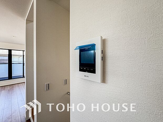 「見える安心」をカタチにしました。誰が来てもわかる様にモニター付きインターホンを設置。