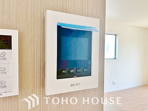 「見える安心」をカタチにしました。誰が来てもわかる様にモニター付きインターホンを設置。