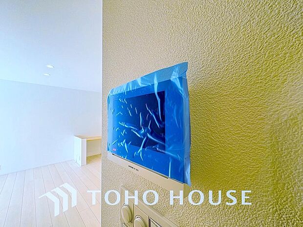 見える安心をカタチにしました。誰が来てもわかる様にモニター付きインターホンを設置。