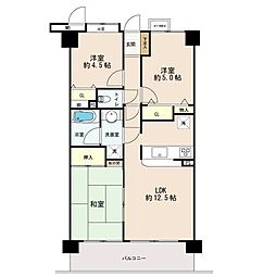 ノーブル幕張 3LDKの間取り