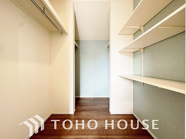 たっぷりと荷物が入るよう、ウォークインクローゼットを完備いたしました。