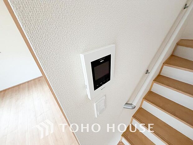 見える安心をカタチにしました。誰が来てもわかる様にモニター付きインターホンを設置。