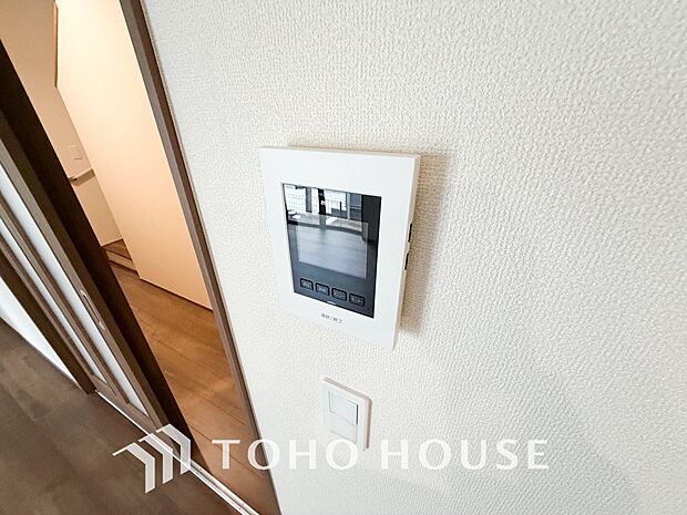 見える安心をカタチにしました。誰が来てもわかる様にモニター付きインターホンを設置。