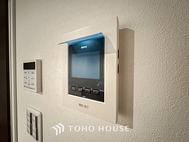 見える安心をカタチにしました。誰が来てもわかる様にモニター付きインターホンを設置。