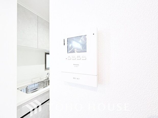 見える安心をカタチにしました。誰が来てもわかる様にモニター付きインターホンを設置。