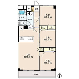 間取図画像 3LDK