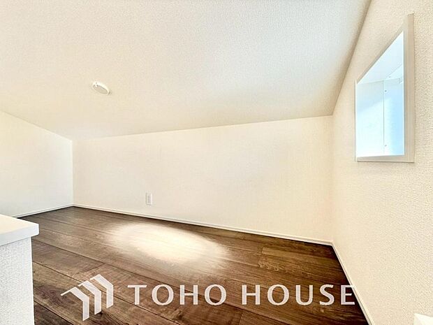 ロフトを完備。収納としてはもちろん、趣味の部屋としてなど様々な使い方が出来そうですね。