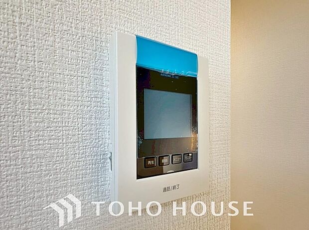 見える安心をカタチにしました。誰が来てもわかる様にモニター付きインターホンを設置。