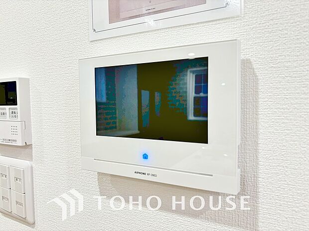 「見える安心」をカタチにしました。誰が来てもわかる様にモニター付きインターホンを設置。