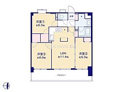 間取図画像 3LDK