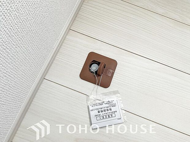 リビングにはガス栓も標準で設置されております。また鍋用のコンロなどにも繋げて使えますので、便利です。