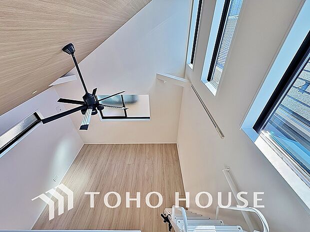 子供の頃に憧れたロフト。趣味の部屋としての活用以外にも収納や寝台として様々な使い方が出来そうですね。