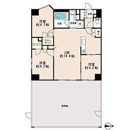 ウィルローズ稲毛 3LDKの間取図画像