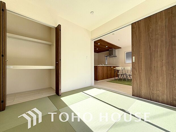 和室はお子様のお昼寝スペースとして、来客用としても最適です。