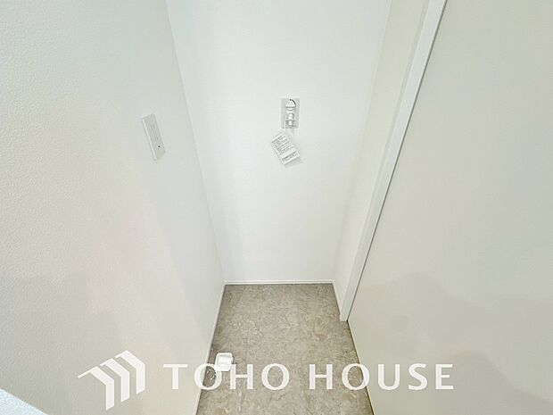 ランドリースペース。洗濯機を配置しても十分なスペースを確保しております。