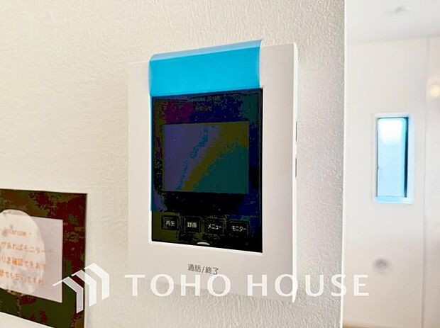 見える安心をカタチにしました。誰が来てもわかる様にモニター付きインターホンを設置。