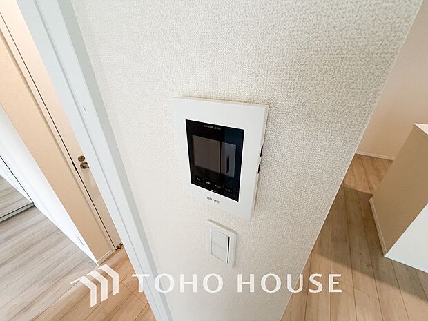 見える安心をカタチにしました。誰が来てもわかる様にモニター付きインターホンを設置。