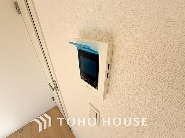 見える安心をカタチにしました。誰が来てもわかる様にモニター付きインターホンを設置。