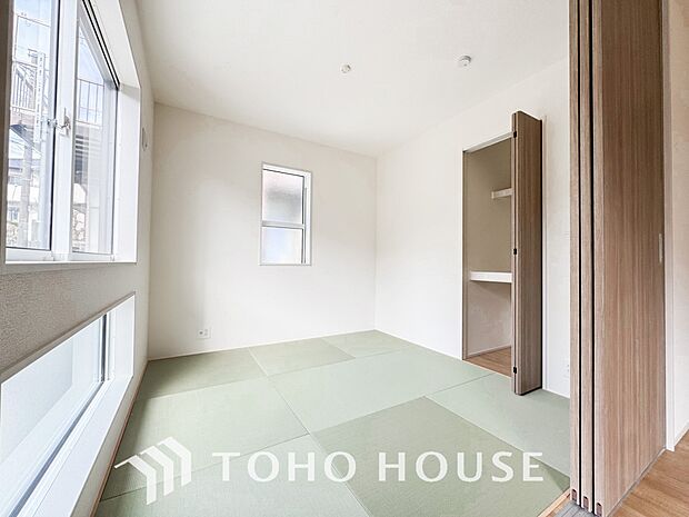 和室はお子様のお昼寝スペースとして、来客用としても最適です。