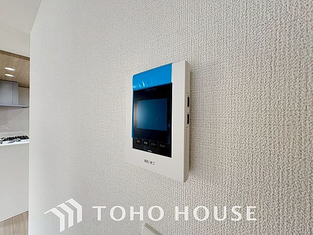 見える安心をカタチにしました。誰が来てもわかる様にモニター付きインターホンを設置。