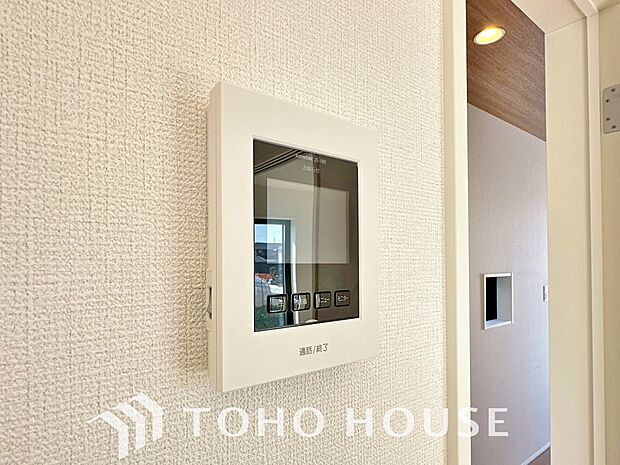 見える安心をカタチにしました。誰が来てもわかる様にモニター付きインターホンを設置。